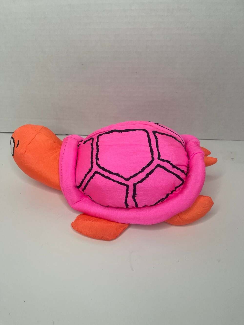 Rare Vintage Y2K “Wet Pets” Neon Pink & Orange Turtle Pool Parachute Plush - Picture 5 of 6